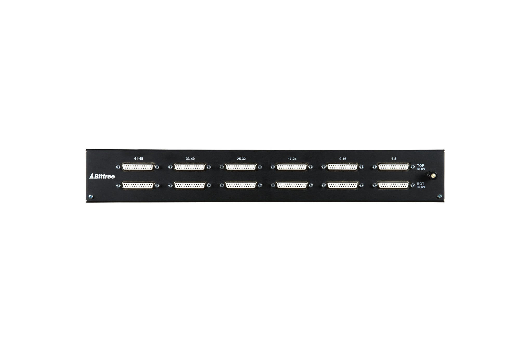  B96DC-FNABH/D25 M2OU12B 96pt 1RU TT to DB-25 Programmable Patchbay-004 